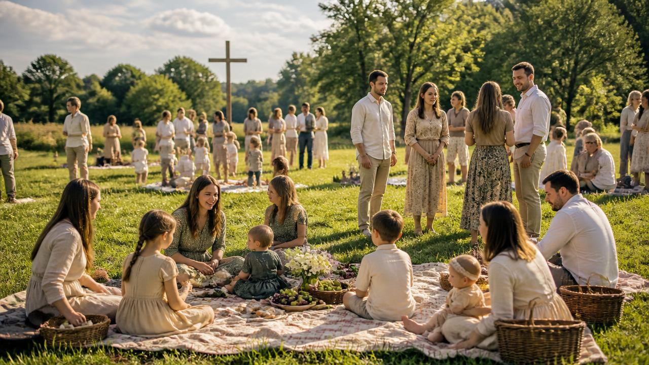 Piknik wspólnoty — spotkanie przy ognisku